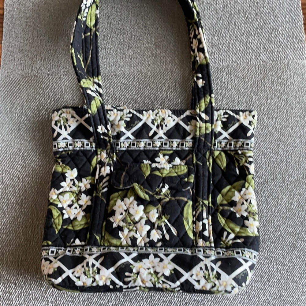 Vera Bradley Black Floral Tote